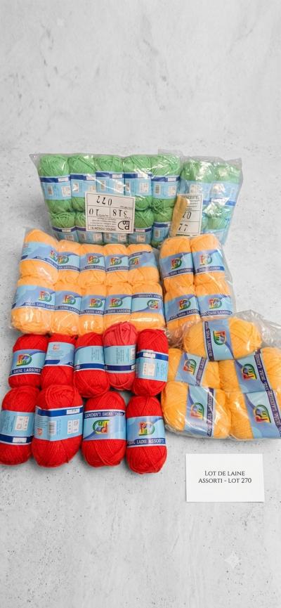 Lot de 40 pelotes de laine