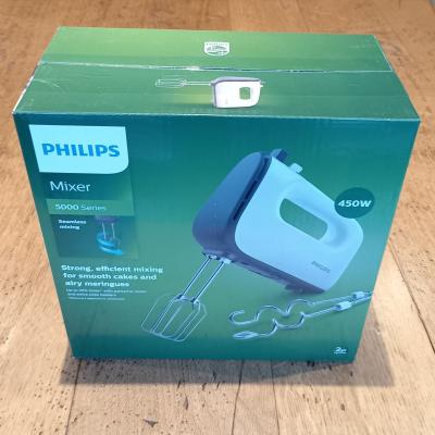 Philips Mixer 5000 Series batteur � main 450 W blanc-gris fouets   crochets