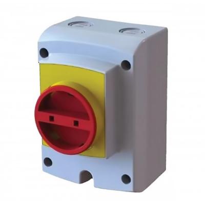 Coffret de protection IP65 3 p�les 20A avec presse �toupe M20 taille standard E