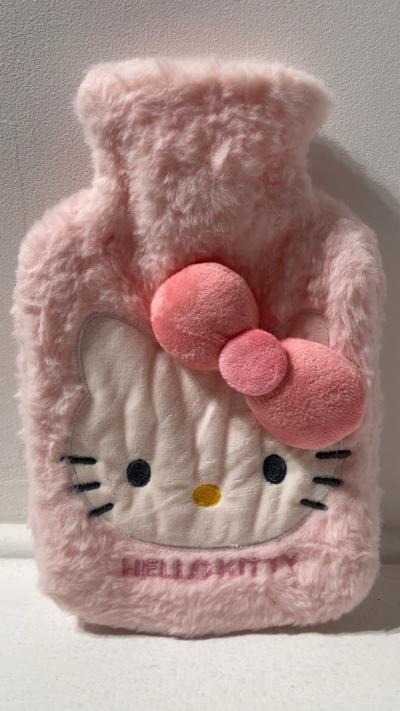 Hello Kitty Bouillotte neuve - fourrure rose blanc