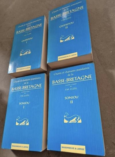 Lot 4 Tomes   Chants et chansons populaires de la Basse Bretagne (Soniou & Gwerz