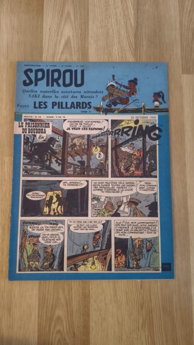 Lot Journal de Spirou 1071 et 1072 de 1958 (1�re Apparition des Schtroumpfs)