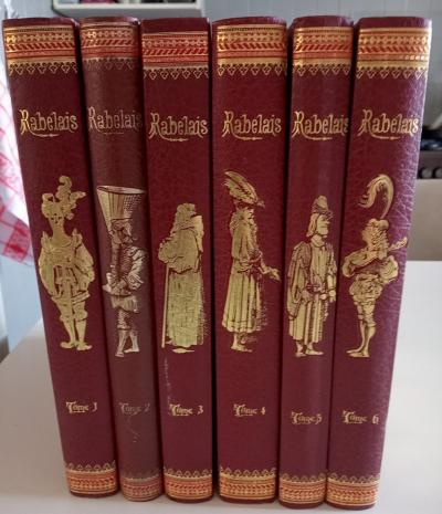 OEUVRES DE RABALAIS ILLUSTRATIONS DE GUSTAVE DORE 6 TOMES DE L'ORMERAIE 1971