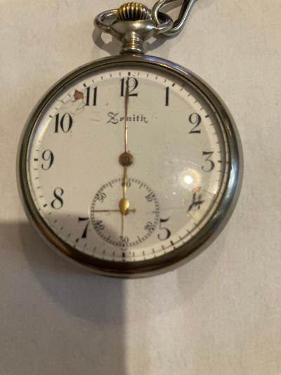 Magnifique montre de gousset ZENITH  m�canique Swiss de 1911-1912 49 mm