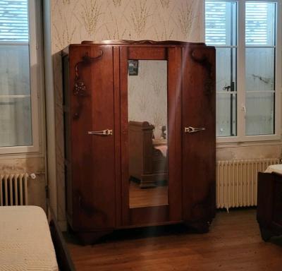 Armoire vintage 3 portes miroir