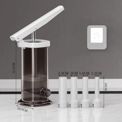 Machine de remplissage de viande manuelle 0,5 kg � saucisse avec 4 tuyaux et gant