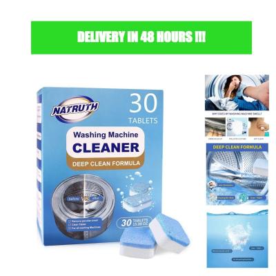 NATRUTH Pack de 30 comprim�s nettoyants pour lave linge nettoyage en profondeur tambour et joint