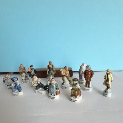 Lot de f�ves Disney Atlantis personnages figurines porcelaine brillant 12 pi�ces