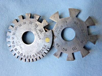 Outil ancien calibre fil double jauge de Paris 1857 mesure acier