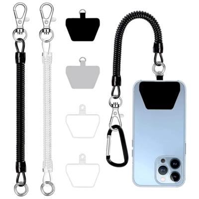1 3 Pi�ces Cordon de T�l�phone Enroulable Antivol R�tractable avec Fixations 1 3