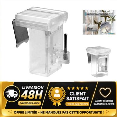 dekondo 10 crochets de fen�tre d�coratifs � clipser 10 27 mm transparent
