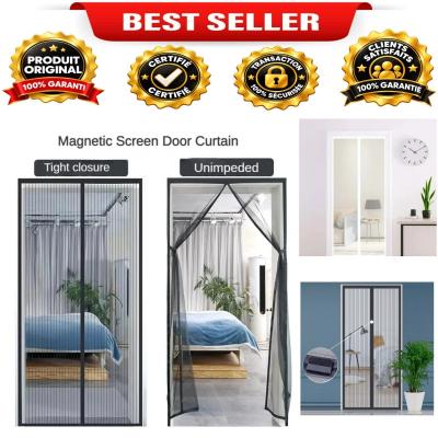 Rideau moustiquaire magn�tique fen�tre et porte � fermeture automatique 90x210cm