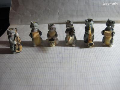 6 feves de chats musiciens