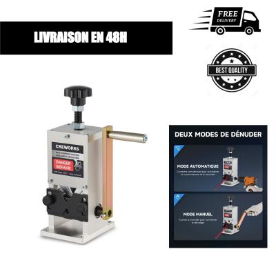 CREWORKS D�nudeur C�ble �lectrique 1,5 25 mm Machine � D�nuder Cuivre Manuelle