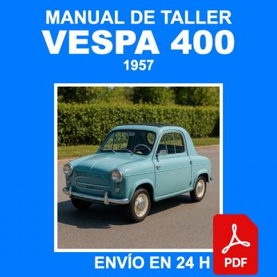 Manual de Taller Vespa 400 1957 Reparacion CD PDF ES
