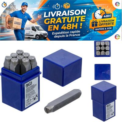 BGS 3038 Chiffres � frapper 8 mm Acier � outils C45 DIN 1451