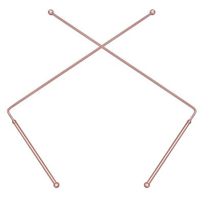 Tiges de radiesth�sie en cuivre � 99,9%   2 tiges de divination   pour outils