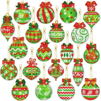 pendentifs de peinture diamant pour enfants, d�coration de No�l et cadeau