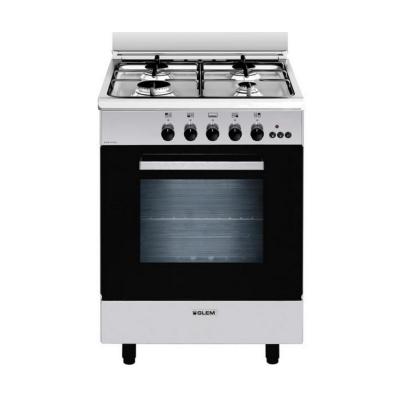 Glem Gas Cuisini�re Gaz 67l 4 Feux Inox GA660CMIX