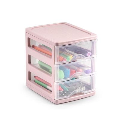 Mini bo�te de rangement de bureau � 3 tiroirs pour maquillage, fournitures de