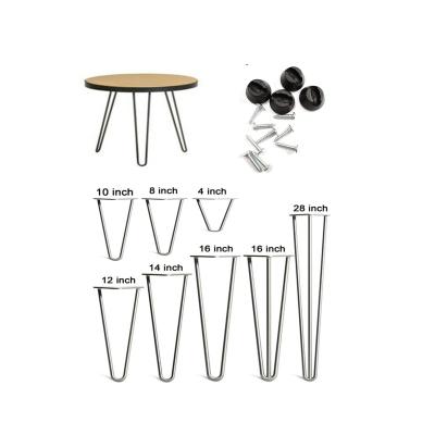 pieds de meuble en m�tal   Pour commode, table � manger, bureau   Noir