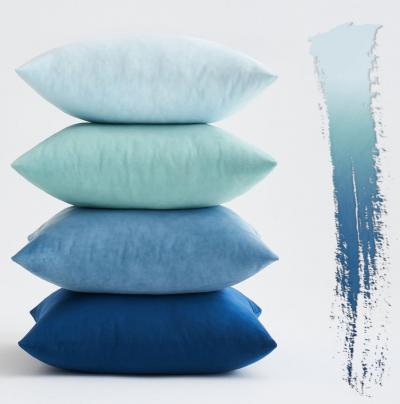MIULEE Coussin Canap� 40x40 cm Bleu Lot de 40 x 40 (Lot 4), S�rie