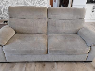 canap� 3 places tissus gris