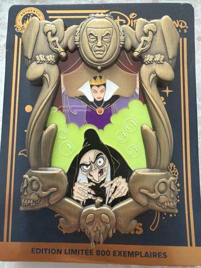 Disney Pin s Blanche Neige   M�chante Reine - Sorci�re   EL 800 ex   Disneyland