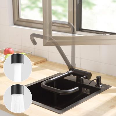 Robinet Cuisine Noir, Rabattable 180�, Installation devant Fen�tre