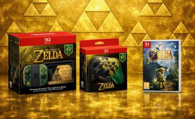 Nintendo Switch 2 �dition 40e anniversaire Zelda   Manette   Jeu PRESALE