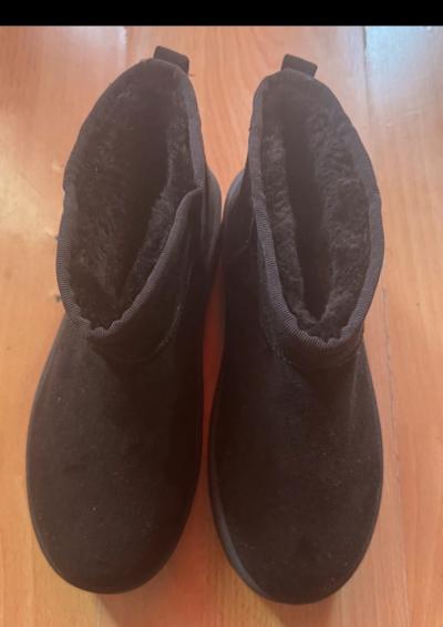 Standard Bottines femme noires plateforme doubl�es antid�rapantes EU 39