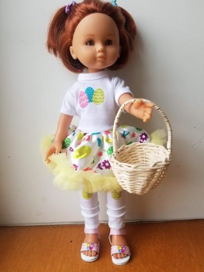 Tenue robe paques oeuf poup�e paola reina Les Ch�ries Corolle Little Darling