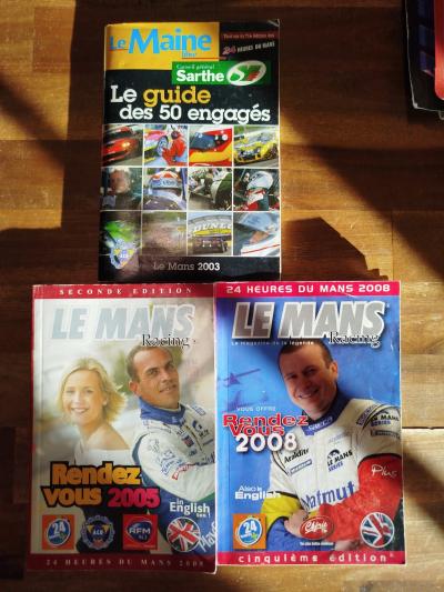 Guide Le Mans racing 2005, 2008, guide le Maine libre 2003, 24 Heures Du Mans