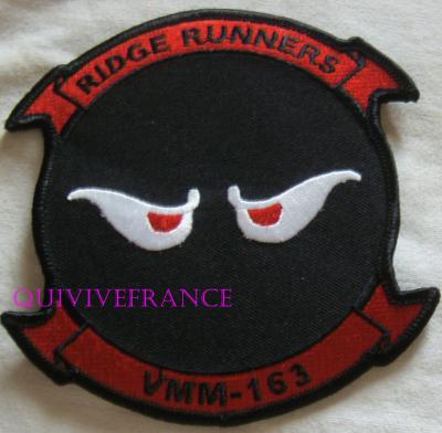 PUS834   Marine Medium Tiltrotor Squadron USMC VMM 163 Ridge Runners PATCH