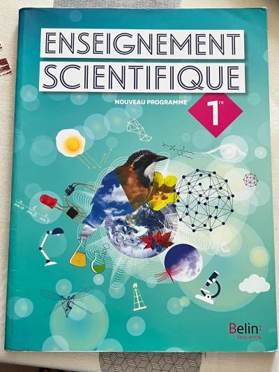 Livre scolaire enseignement scientifique