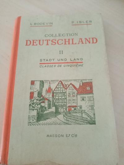 1960 Livre scolaire Ancien allemand collection deutschland 5eme  ecole