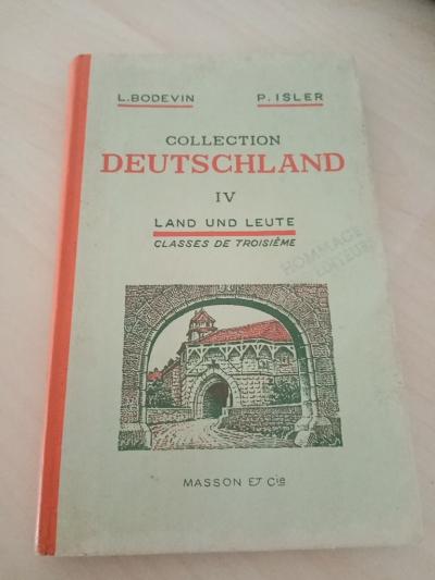 1960 Livre scolaire Ancien allemand collection deutschland 3 eme  ecole