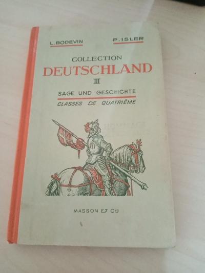 1960 Livre scolaire Ancien allemand collection deutschland 4eme  ecole