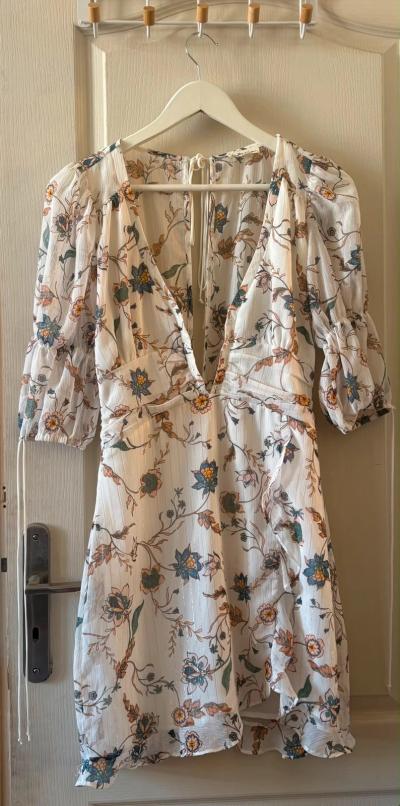 Robe For Love & Lemons Elyse Flirty lurex floral � volants S