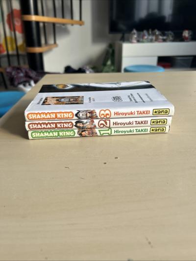 Lot de 3 mangas Shaman King tomes 1 2 3 �ditions Kana