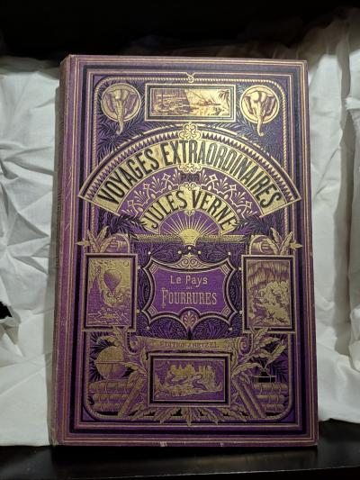 Hetzel Jules Verne Le pays des fourrures aux deux �l�phants violet