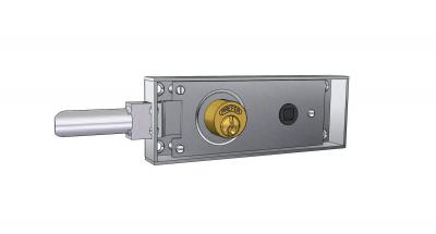 Serrure pour portes de transit-cave en fer   Ouverture actionnable avec poign�e