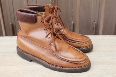 BOOTS BOTTINES PARABOOT MICHAEL CUIR 8 - 42 BON ETAT MEN'S SHOES