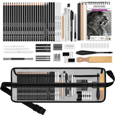 Lot de 60 Crayons � Dessin et Croquis   Fournitures Artistiques Avec Carnet de