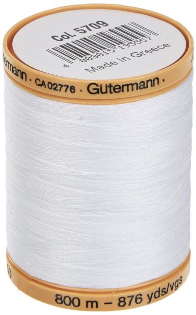 Gutermann Fil de Coton Naturel Solides Filetage Blanc   Num�ro de mod�le