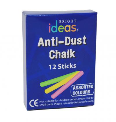 PK12 B�tons de Craie de 8 cm de Couleurs Assorties   coloris assortis