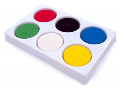 Palette de 6 Puits avec Peinture Fabriqu� au Royaume Uni Fournitures Dessin