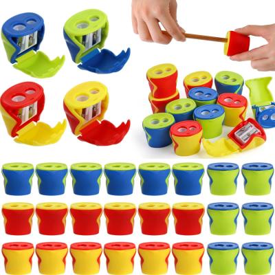 Lot de 24 Taille crayons Manuels � 2 Trous Color�s Double Trous Petit Taille