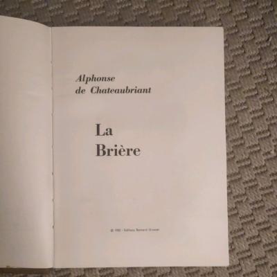 LA BRI�RE   ALPHONSE DE CHATEAUBRIANT   1923