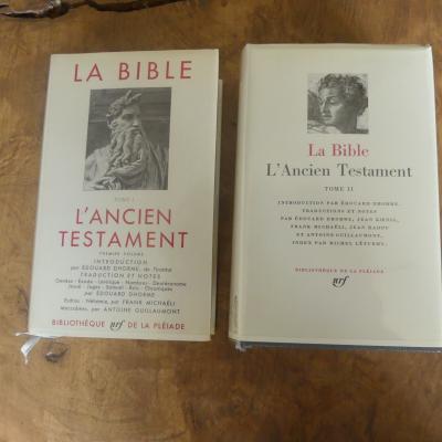 La Pl�iade , La Bible , l'ancien testament , Tomes I & II , �ditions 1956-1959